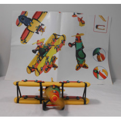 Kit de construction 3D Avion biplan (cassé et pièces manquantes suite atelier noel)