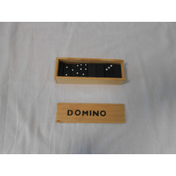 Domino noir en bois