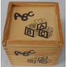 Cube A.B.C en bois