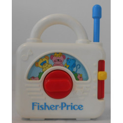 Ancien Petit Poste Musical Jaune Frère Jacques Fisher Price 1992 Vintage
