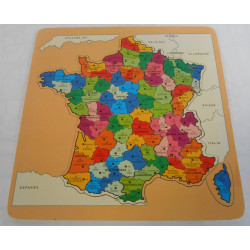 Puzzle "Carte de la France" en bois