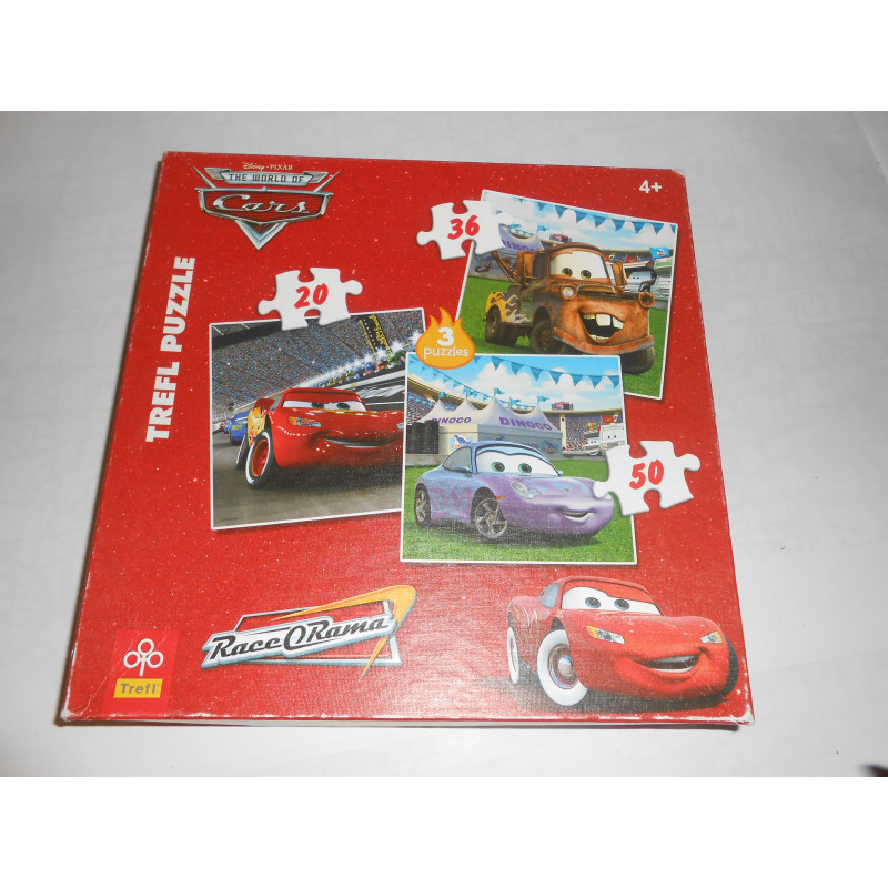 3 puzzles cars