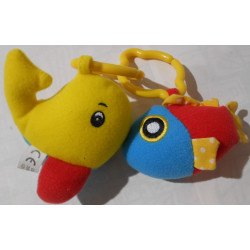 Porte clés poissons peluche