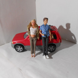 Barbie, Ken et leur voiture - Barbie