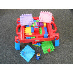 Ensemble Etabli + jeu construction Mega Bloks