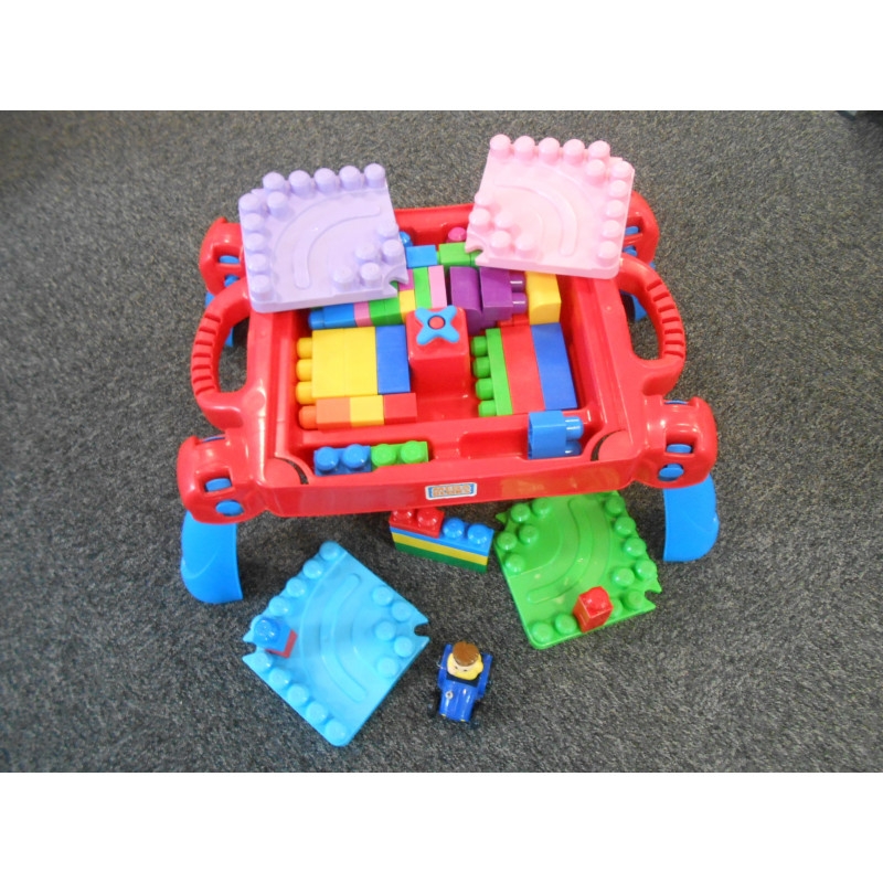 Ensemble Etabli + jeu construction Mega Bloks