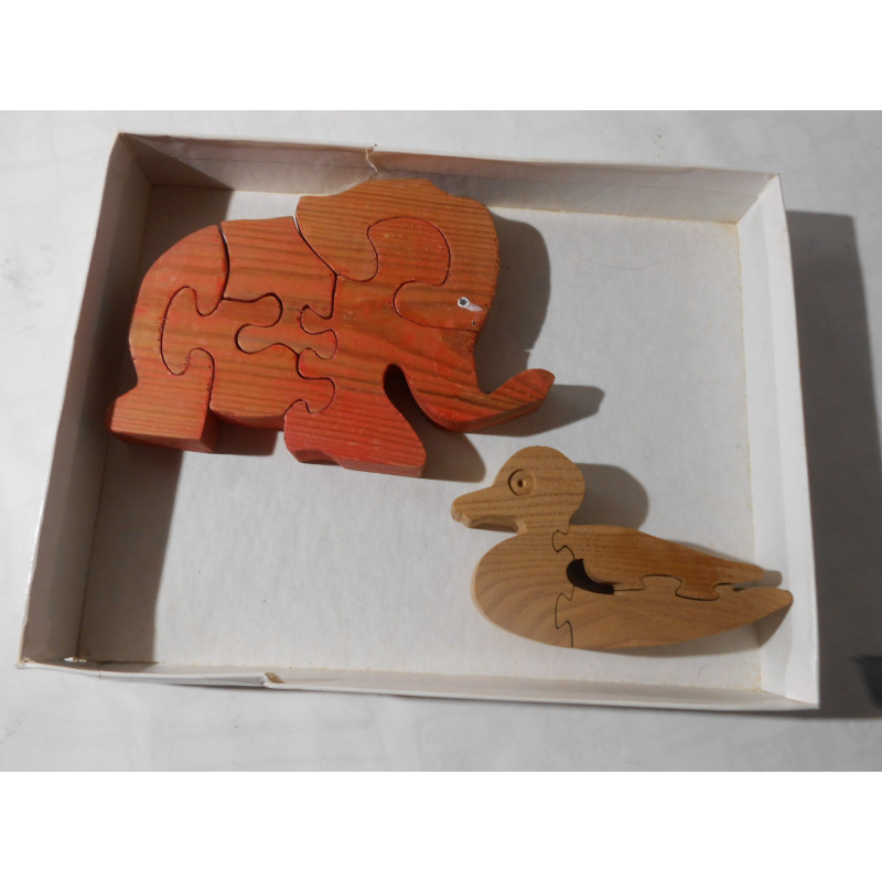 Puzzle en bois animaux