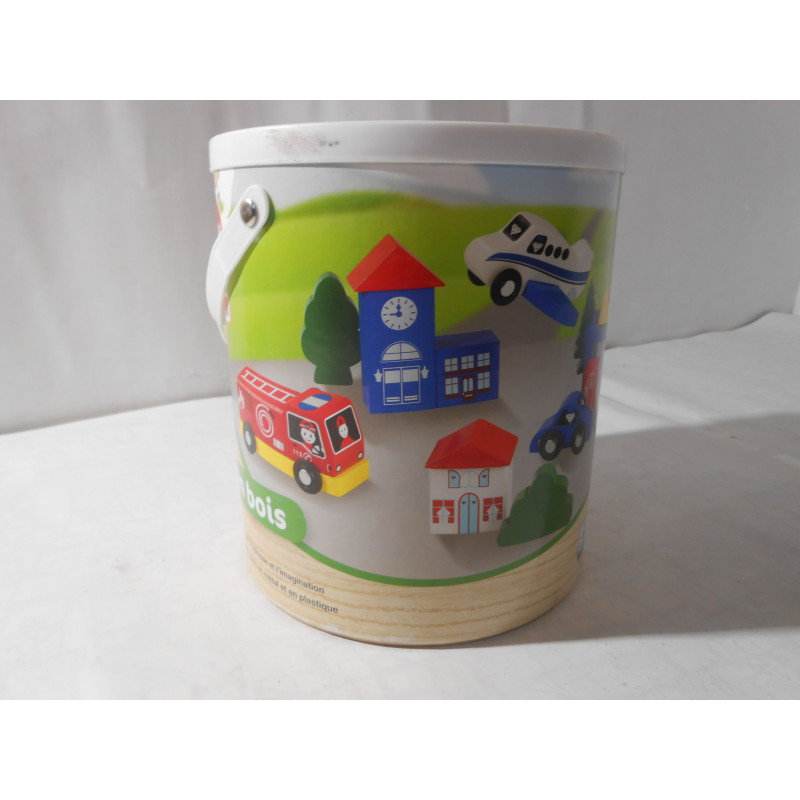 Jeu de construction Pay tive  junior  ville en bois