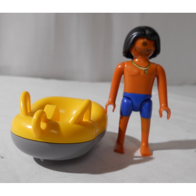 Playmobil - Vacancier et boué de rafting - Réf 6676