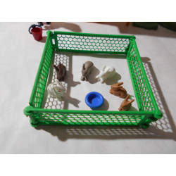 Playmobil - Enclos à lapin et enfant - Réf 5123