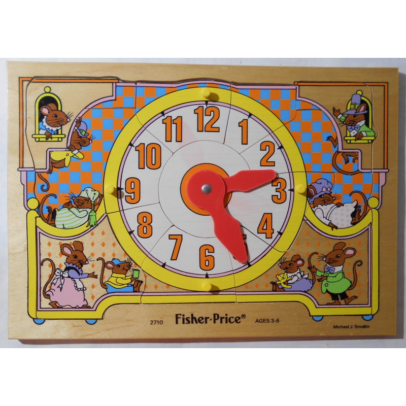 PUZZLE Forme d'horloge - FISHER PRICE (1980)