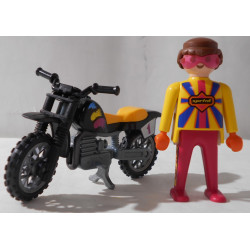 Playmobil - Personnage et sa moto