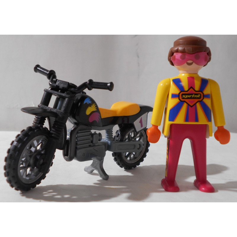 Playmobil - Personnage et sa moto
