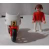 Playmobil- un motard  avec sa moto