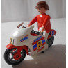 Playmobil- un motard  avec sa moto
