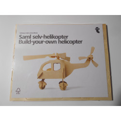 Maquette d'hélicoptère en bois