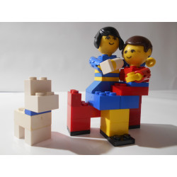 Lego - Mère et enfant avec chien (Vintage 1976)