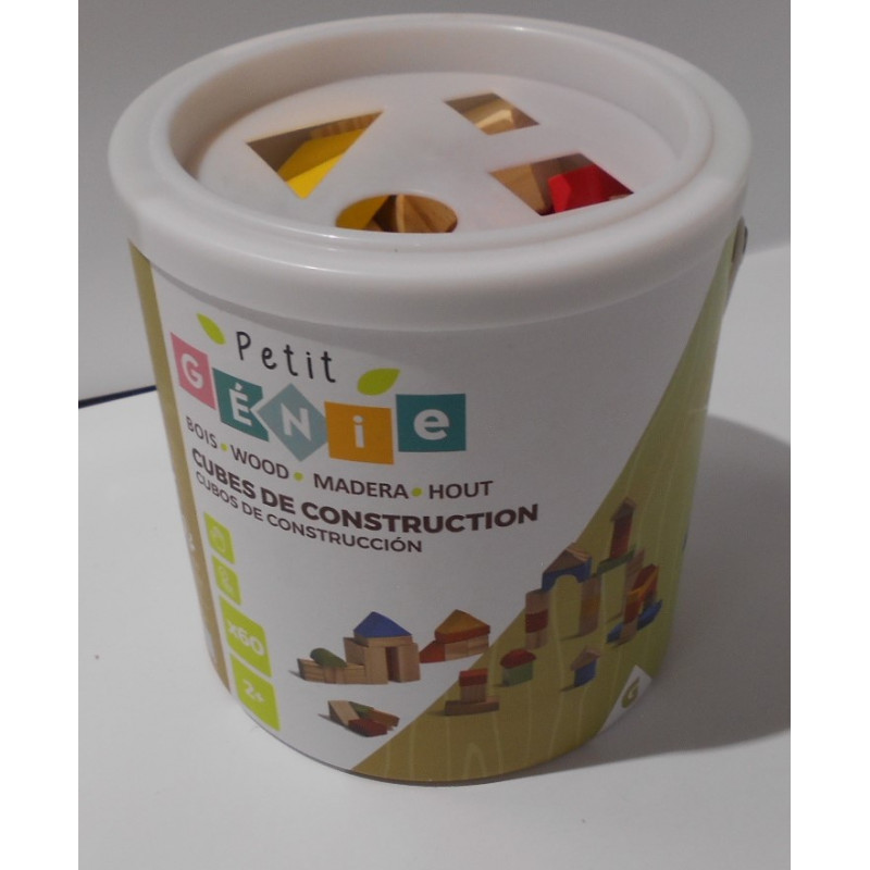Cubes en bois de construction-petit génie