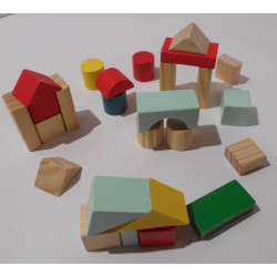 Cubes en bois de construction-petit génie