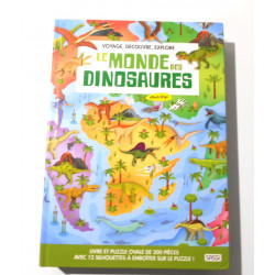 Puzzle livre le Monde des Dinosaures