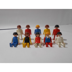 Lot de 10 personnages Playmobil vintage