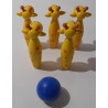 Jeu de quilles « girafes en bois »