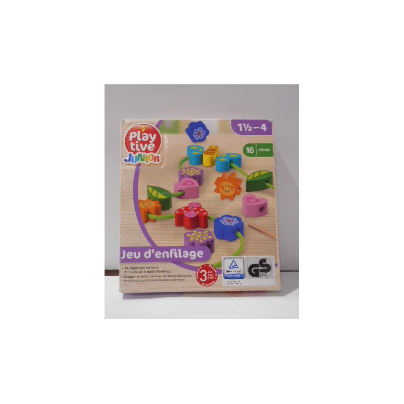 Jeu d'enfilage en bois - Playtive Junior