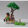 Playmobil - Famille sur un banc