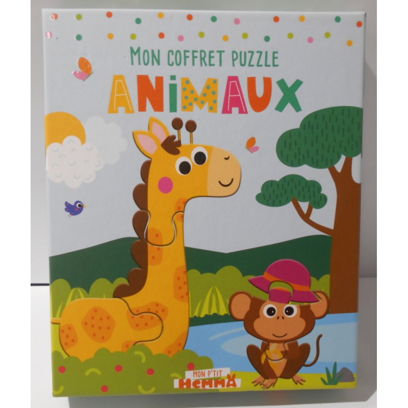 Mon coffret puzzle animaux