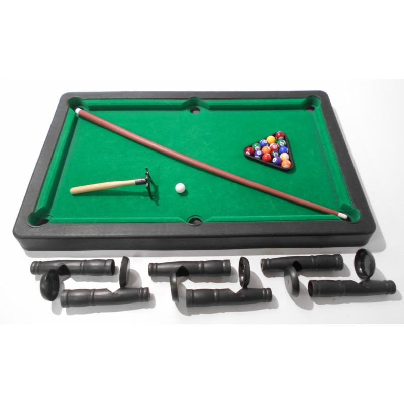 Teorema Table De Billard En Bois Pour Enfants – 77 X 62 X 40 Cm – 15 Boules, 2 Queues, Craie, Triangle – Jeu éducatif