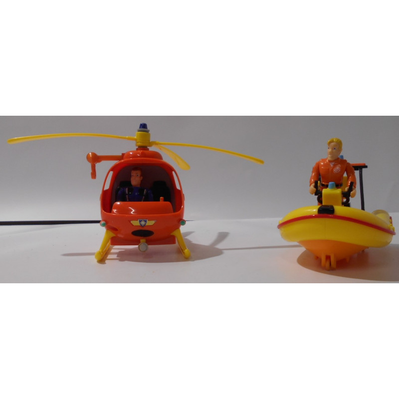 Hélicoptère et bateau - Sam le pompier