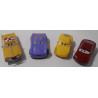 Lot de 4 voitures Cars