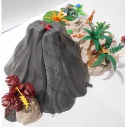 Volcan chercheurs et dinosaures - Playmobil