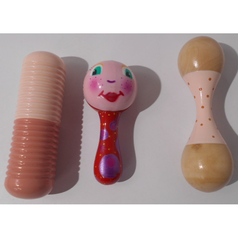 Lot d'instruments de musique - Maracas en bois