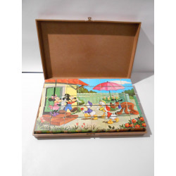 Jeu boîte de cubes disney vintage