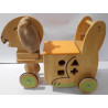 Trotteur en bois mouton