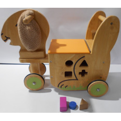 Trotteur en bois mouton