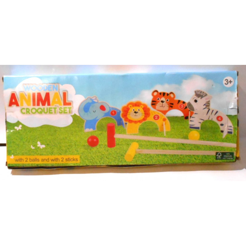 Jeu de croquet en bois
