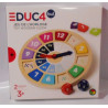 Jeu de l'horloge en bois - Educ4 bul