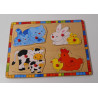 Puzzle en bois animaux de Roldan