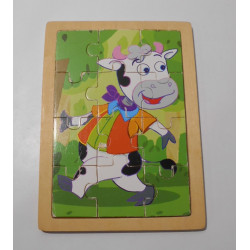 Puzzle en bois (vache)