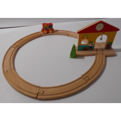 Mini train Circuit en bois