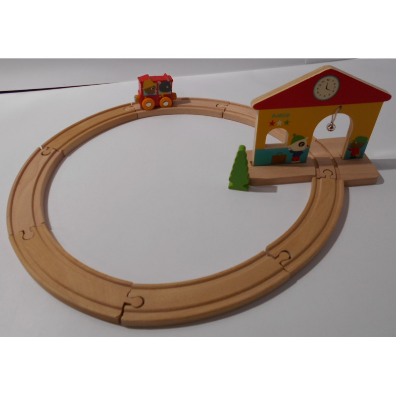 Mini train Circuit en bois