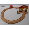 Mini train Circuit en bois