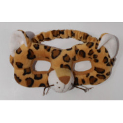 Masque léopard en peluche