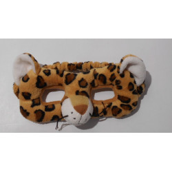 Masque léopard en peluche