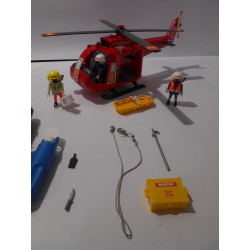 Hélicoptère et bateau de secours - Playmobil