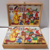 Puzzle de 24 cubes vintage