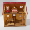 Maison, Cottage Pour Familles Sylvaniennes Avec Meubles Et Animal Lapin.