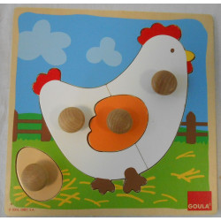 Puzzle Poule - Bébés Animaux